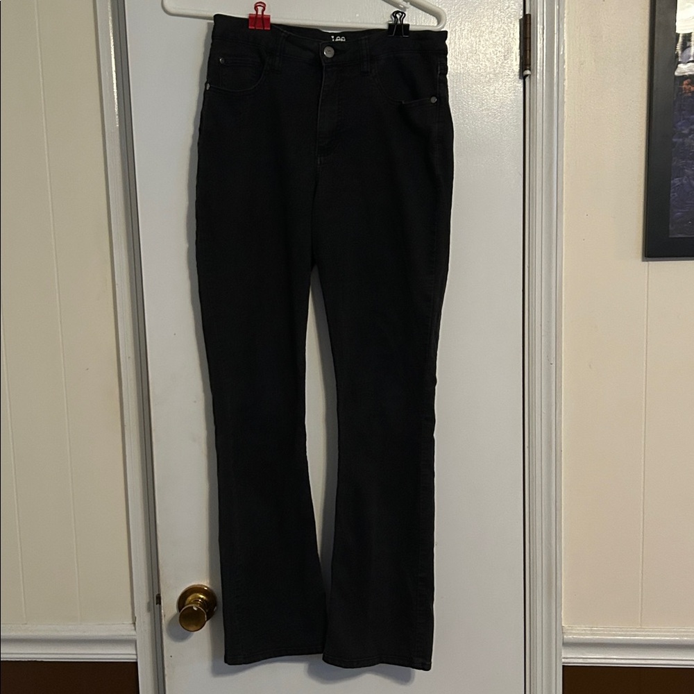 Lee Black Midrise Bootcut Jeans